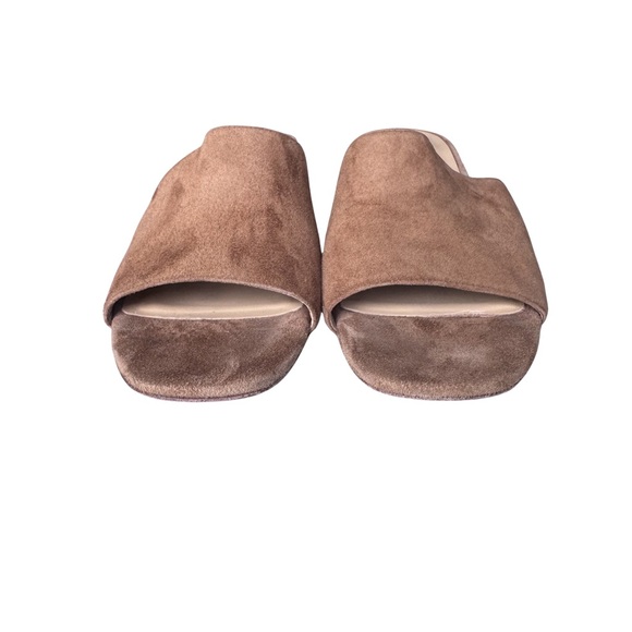 Maryam Nassir Zadeh Sophie Slide Suede Mule Sandals Whiskey Brown 39.5 Italy - Picture 3 of 9